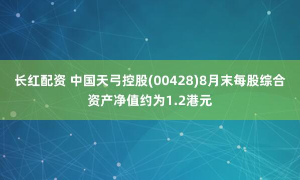 长红配资 中国天弓控股(00428)8月末每股综合资产净值约为1.2港元