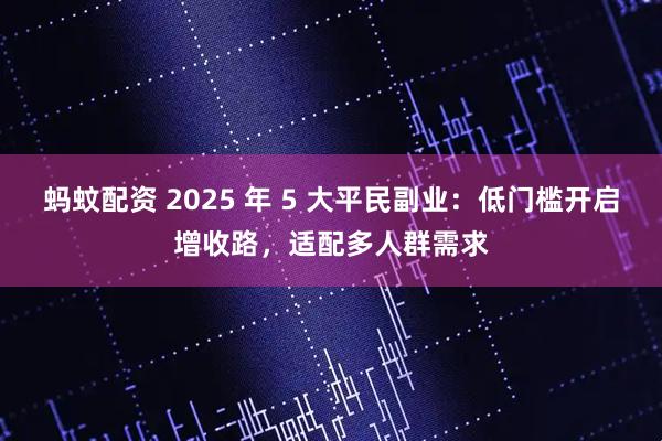 蚂蚊配资 2025 年 5 大平民副业：低门槛开启增收路，适配多人群需求